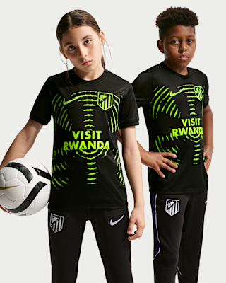 Atlético Madrid Away Big Kids' Nike Dri-FIT Soccer Pre-Match Top